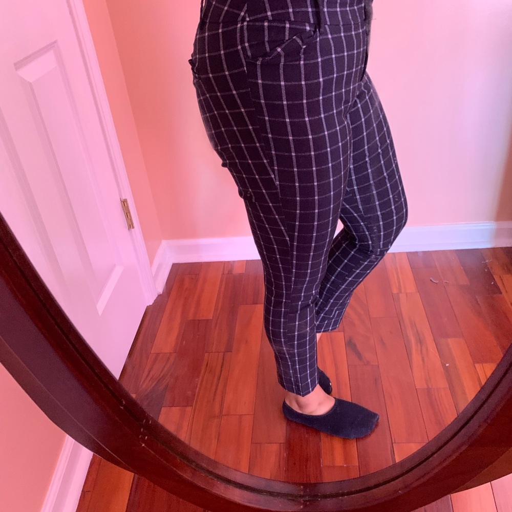 BLACK AND WHITE PLAID PANTS! BRAND NEW!